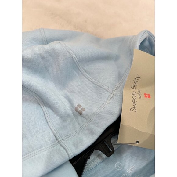 NWTD SWEATY BETTY Size 12 Sprinter Run Hoodie ALPINE BLUE MSRP $118 - Picture 7 of 16